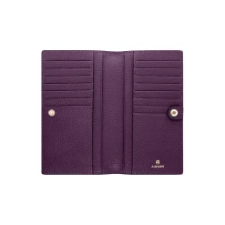 Delia bill and card case, plum