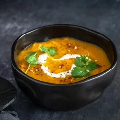 Dented skål, mat sort