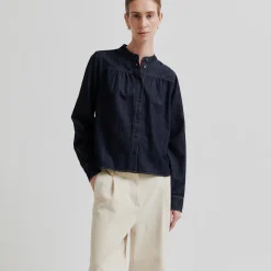 Dera Denim Shirt, dark blue denim