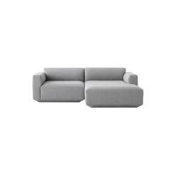 Develius modulsofa B, lysegrå