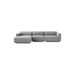 Develius modulsofa E, lysegrå