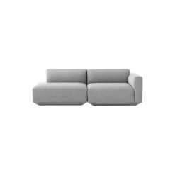 Develius modulsofa H, lysegrå