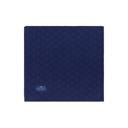 Diamond Jacquard Bedspread, dark blue