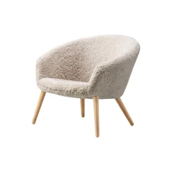 Ditzel loungestol, hvid/olieret eg