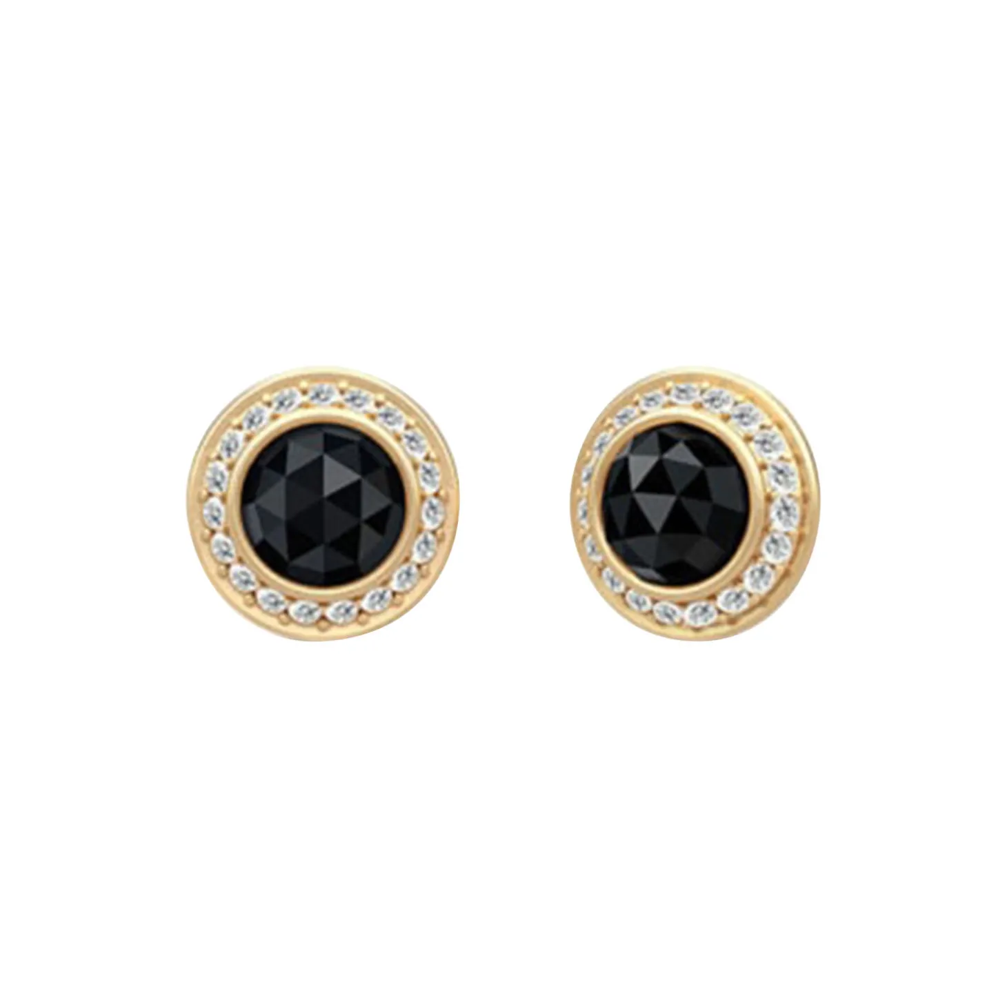 Divine Earstuds, gold/black