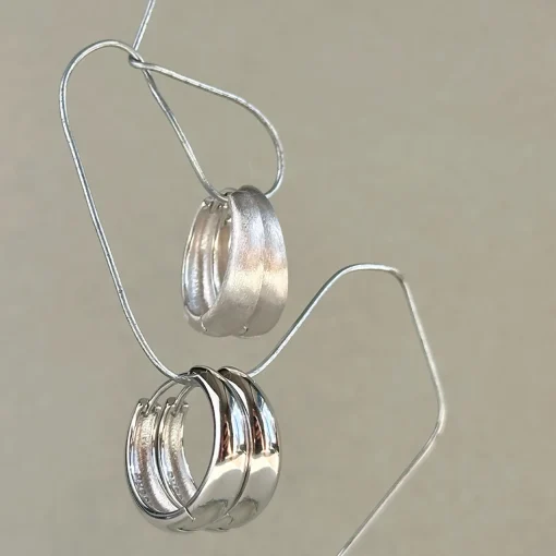 Dome Satin Hoops