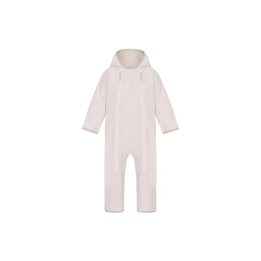 Doubleface Fleece Babysuit, rose powder/kit