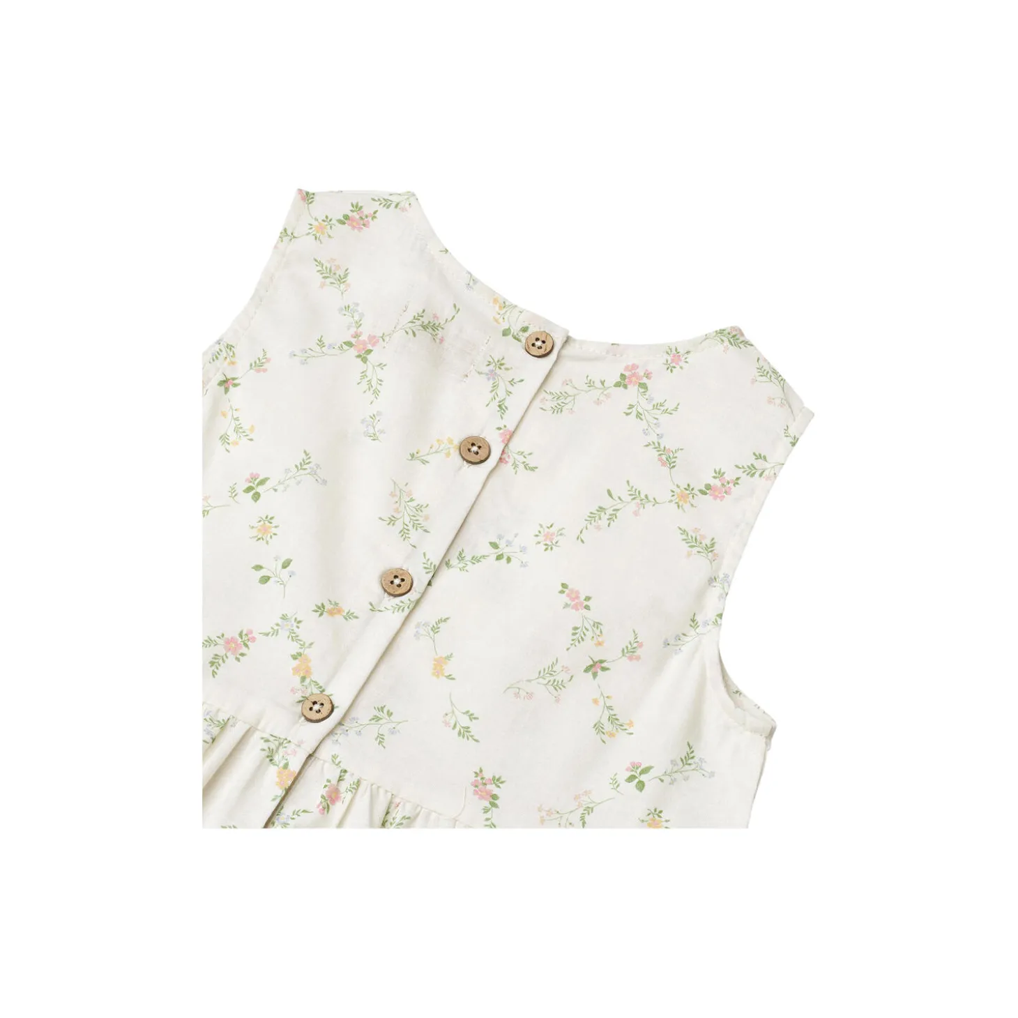 Dress Luise, 9426 ivory cheked flowers
