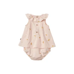 Dress Suit Ingeborg, 9435 powder yellow cherries