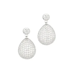 Drop Pave Øreringe, sølv