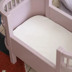 Dukkeseng med madras, blossom pink