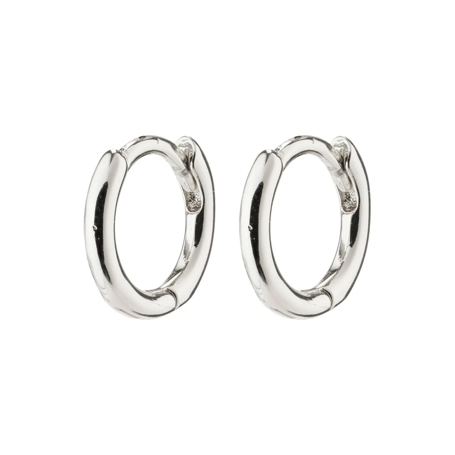 EANNA recycled huggie hoops, sølvbelagt