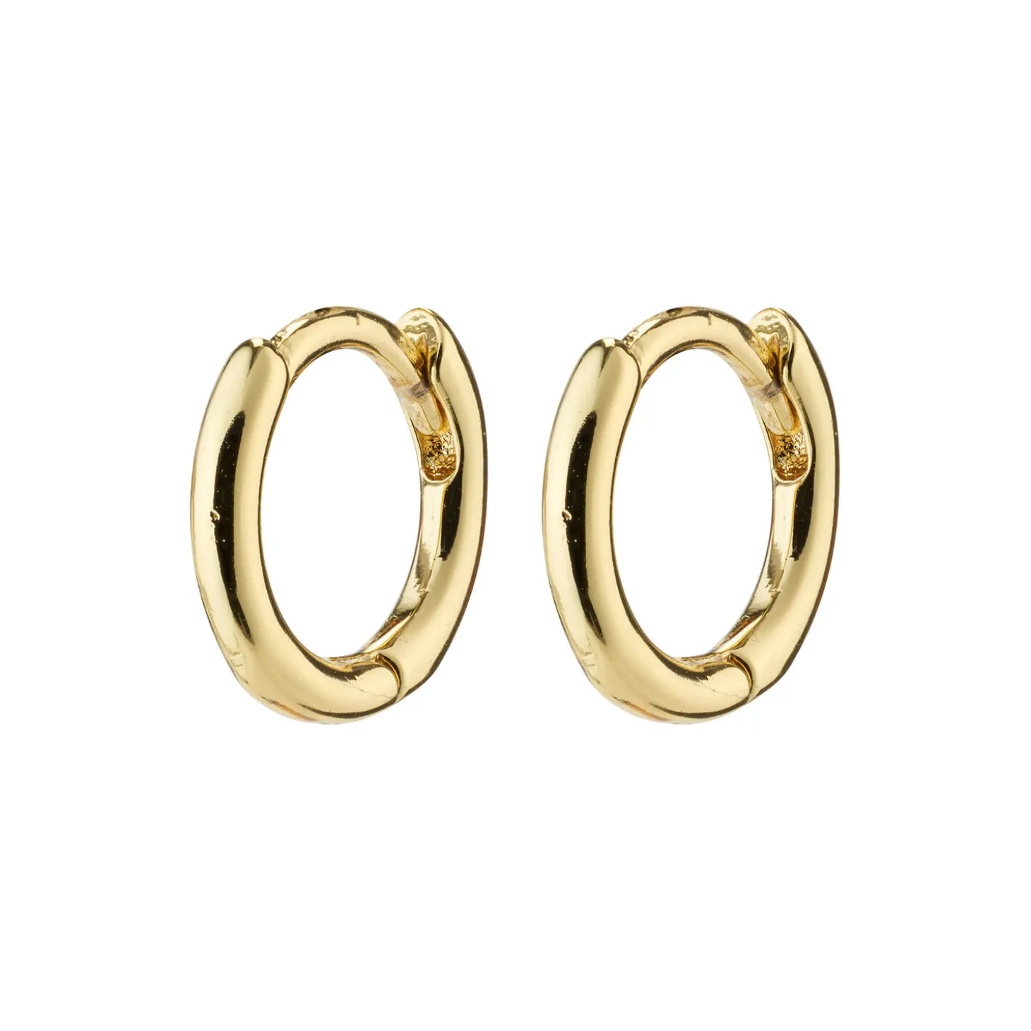 EANNA recycled huggie hoops, guldbelagt