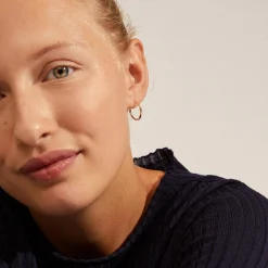 EANNA recycled medium hoops, guldbelagt