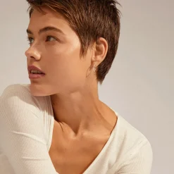 EANNA recycled medium hoops, sølvbelagt