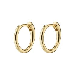 EANNA recycled små hoops, guldbelagt