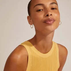 EANNA recycled store hoops, guldbelagt