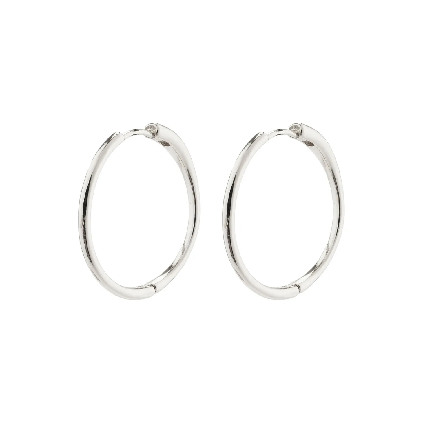 EANNA recycled store hoops, sølvbelagt