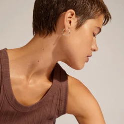 EANNA recycled store hoops, sølvbelagt