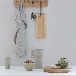 Echo Coat Rack 40, white oiled oak