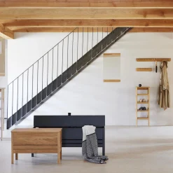 Echo Coat Rack 88, white oiled oak