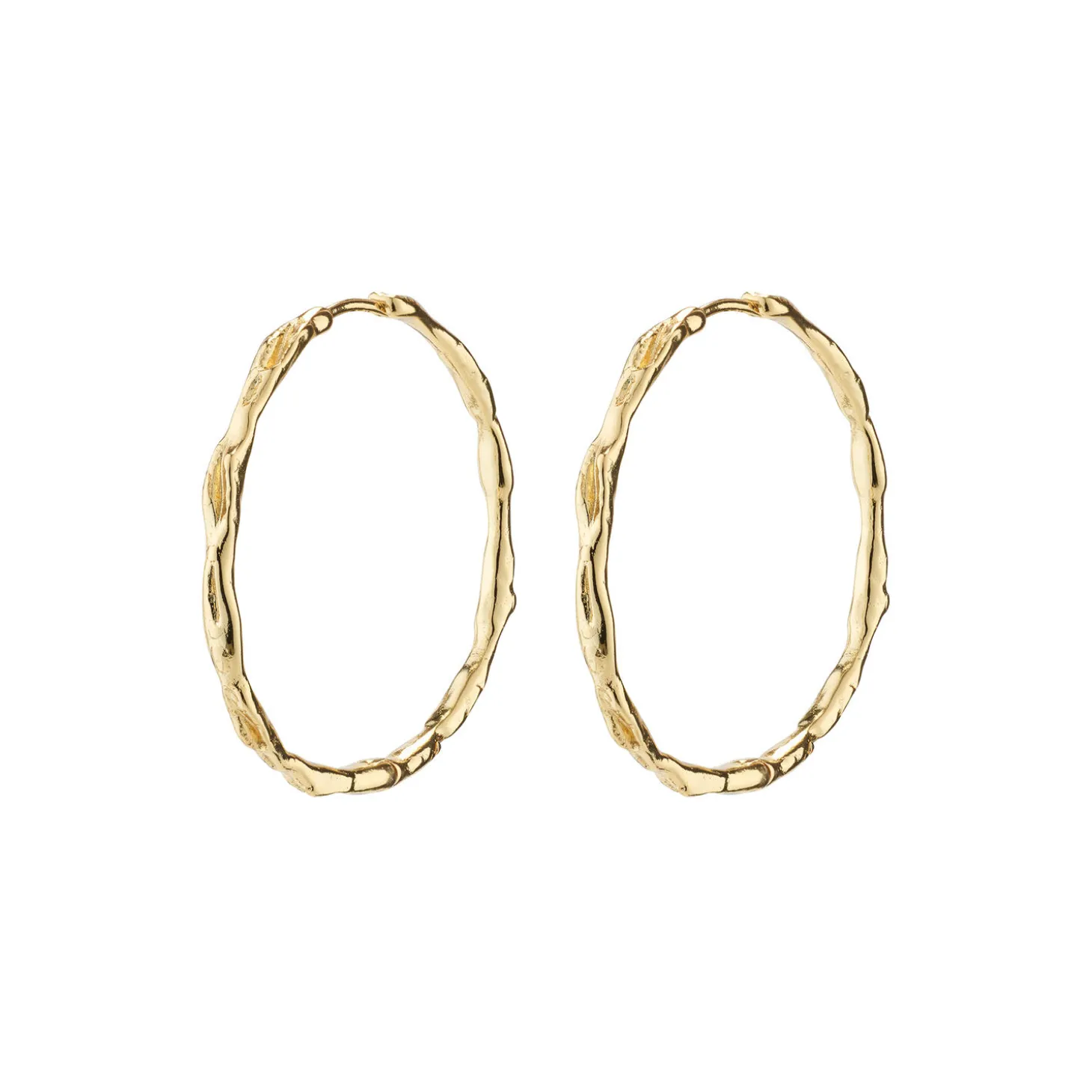 EDDY recycled organiske maxi hoops, guldbelagt