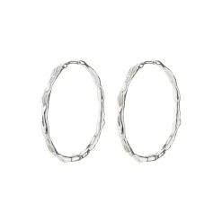 EDDY recycled organiske maxi hoops, sølvbelagt