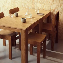 Element Table, matt lacquered oak