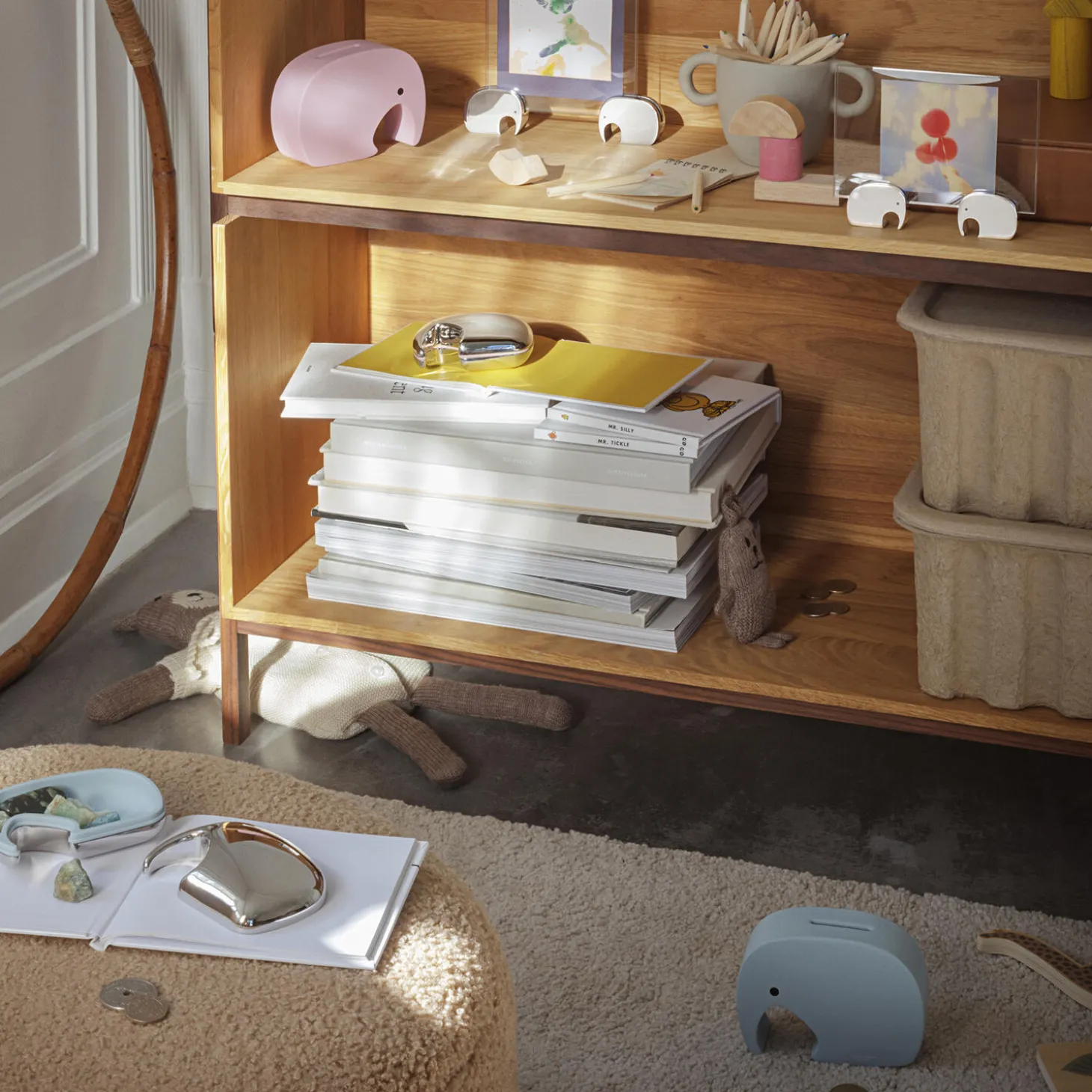 Elephant æske, blå