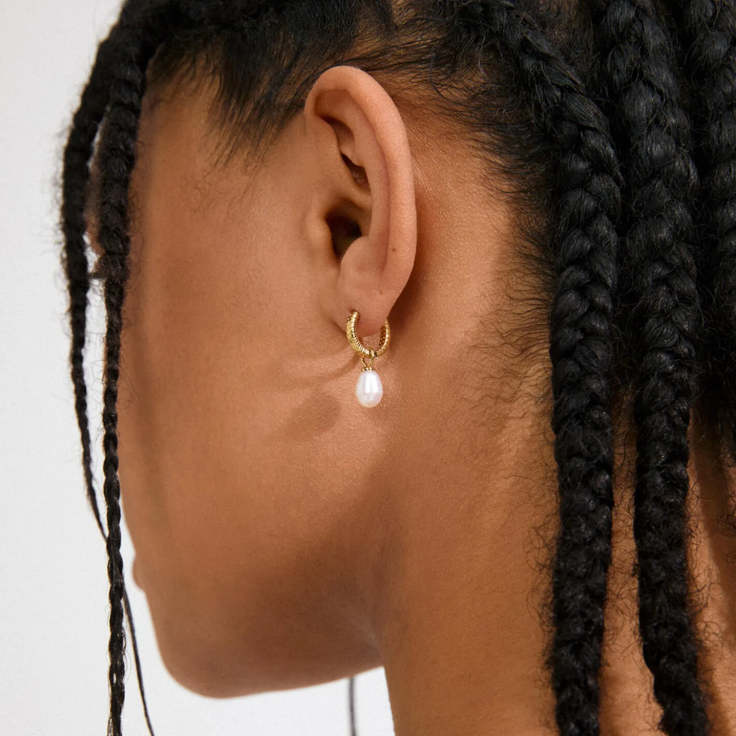 ELLIANA øreringe, guldbelagt