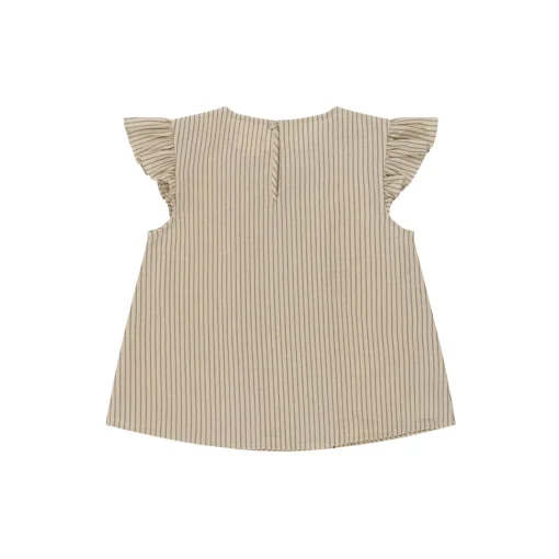 Ellie Frill Top, tea stripe