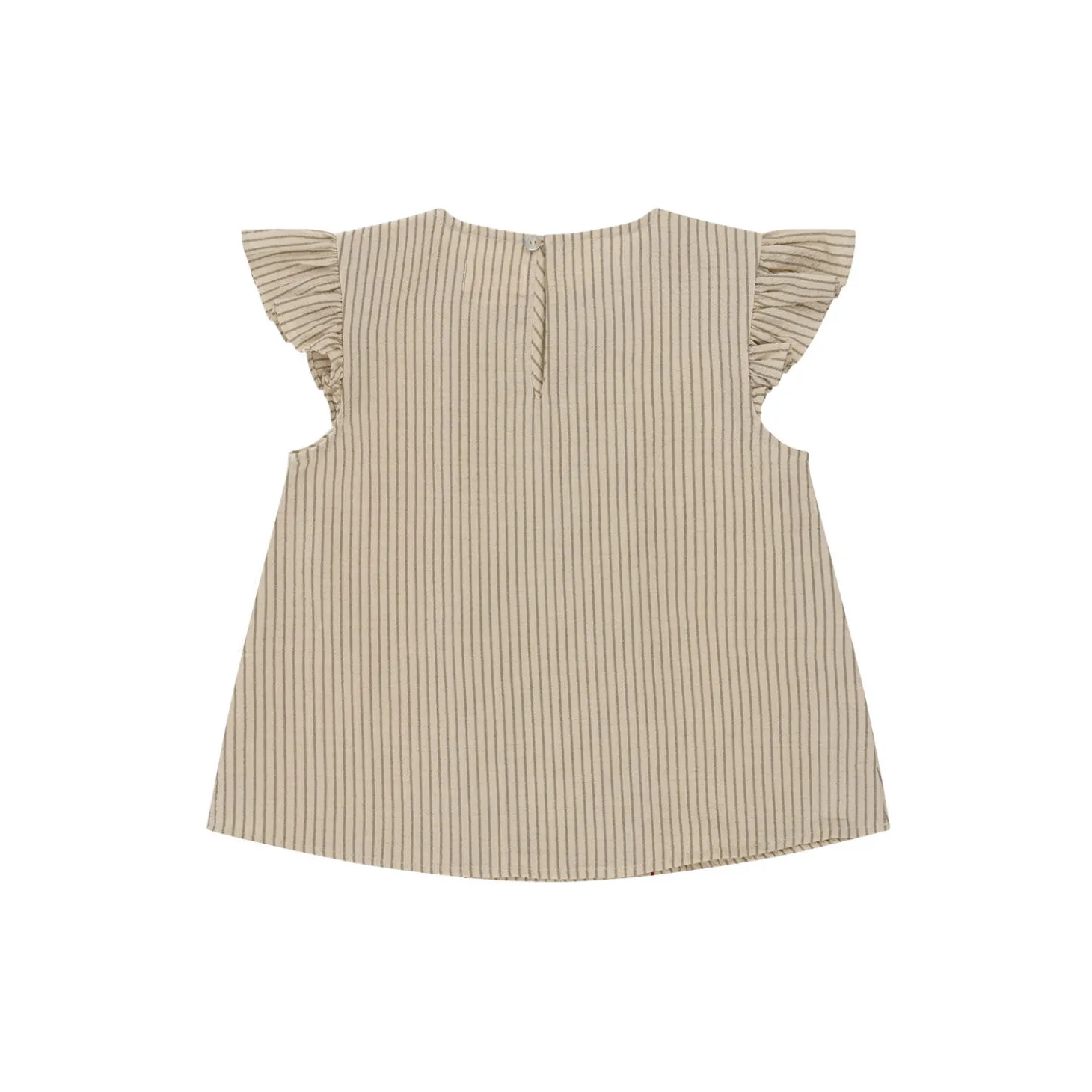Ellie Frill Top, tea stripe