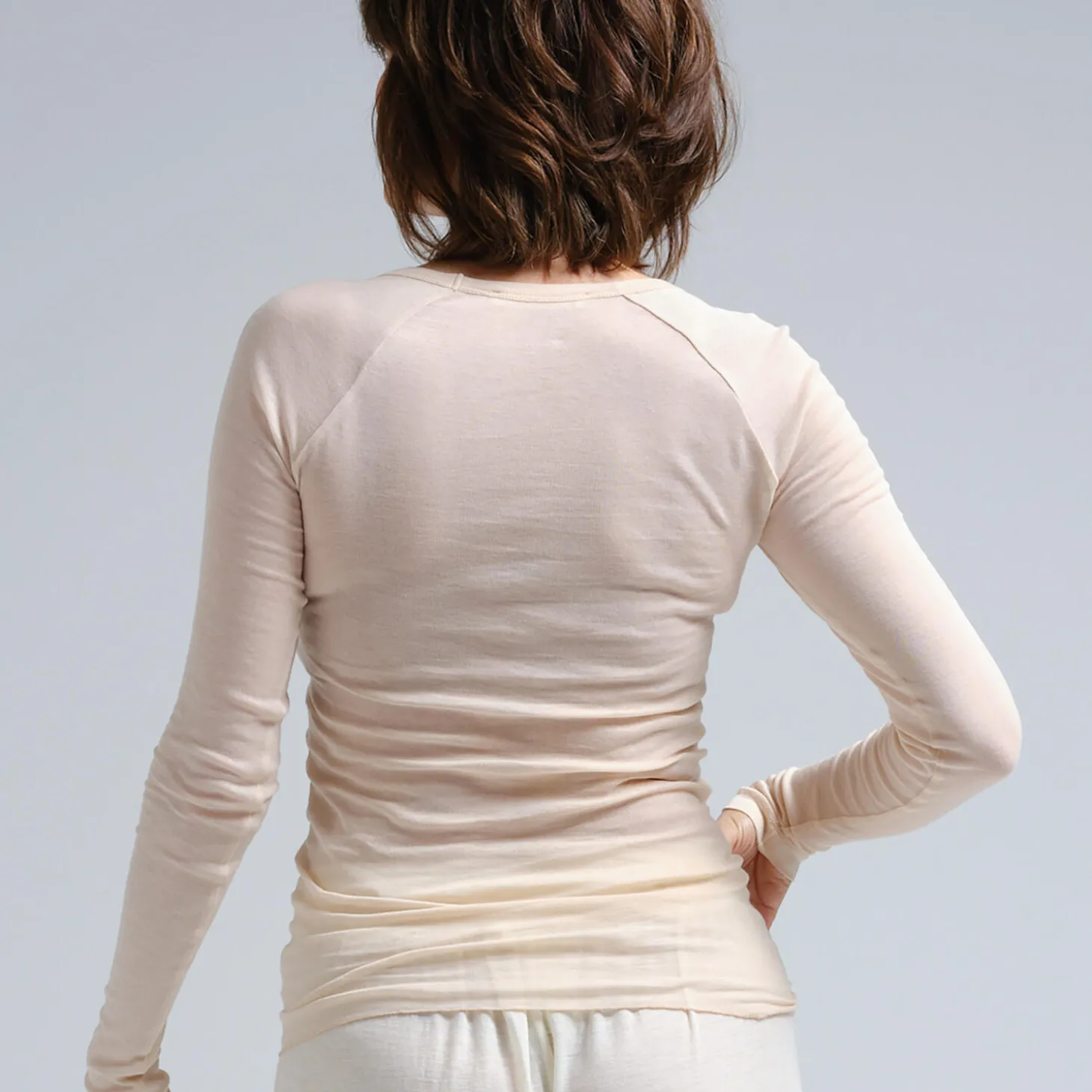 Elvira Bluse, rosie beige
