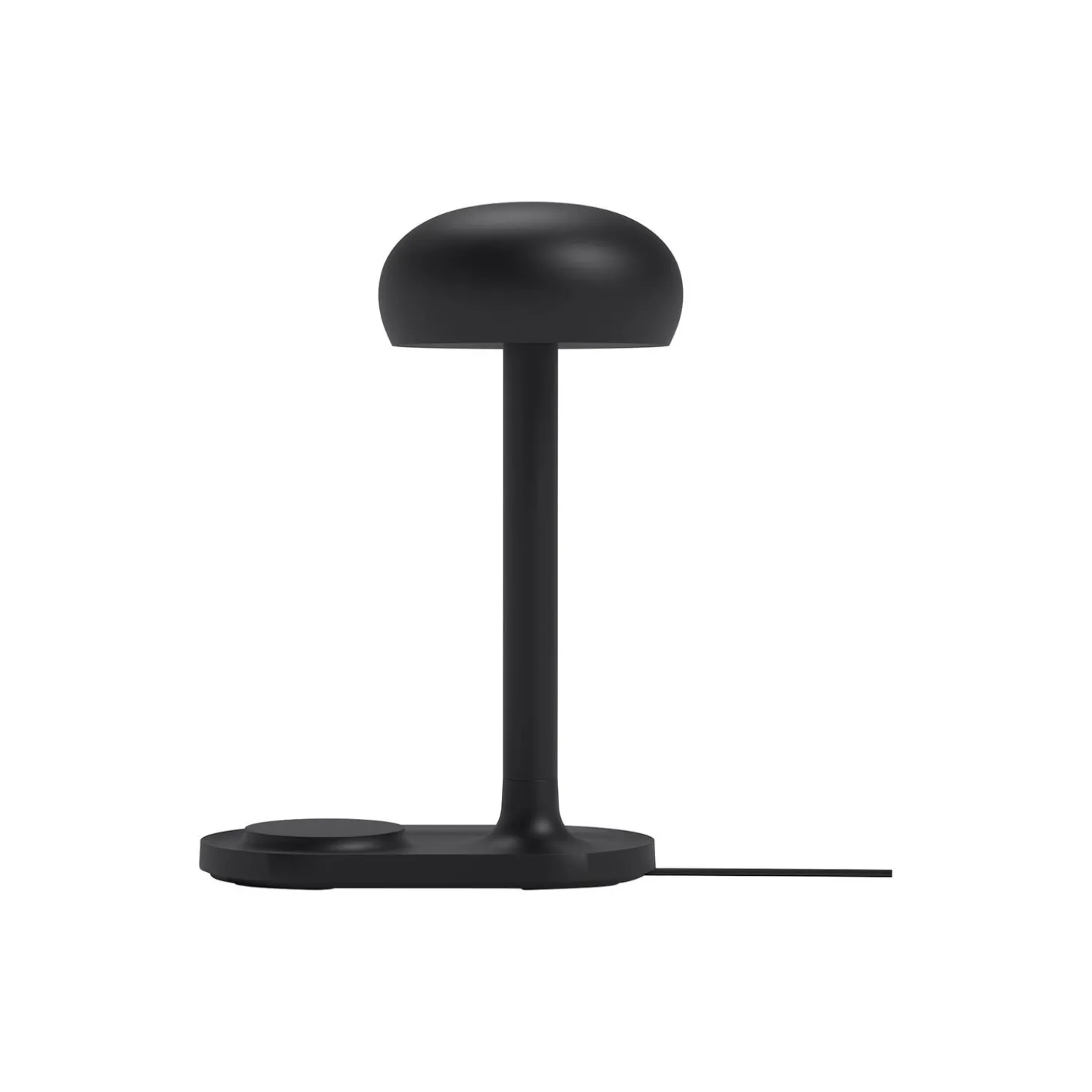 Emendo lampe med Qi trådløs oplader, black