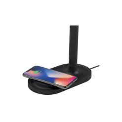 Emendo lampe med Qi trådløs oplader, black