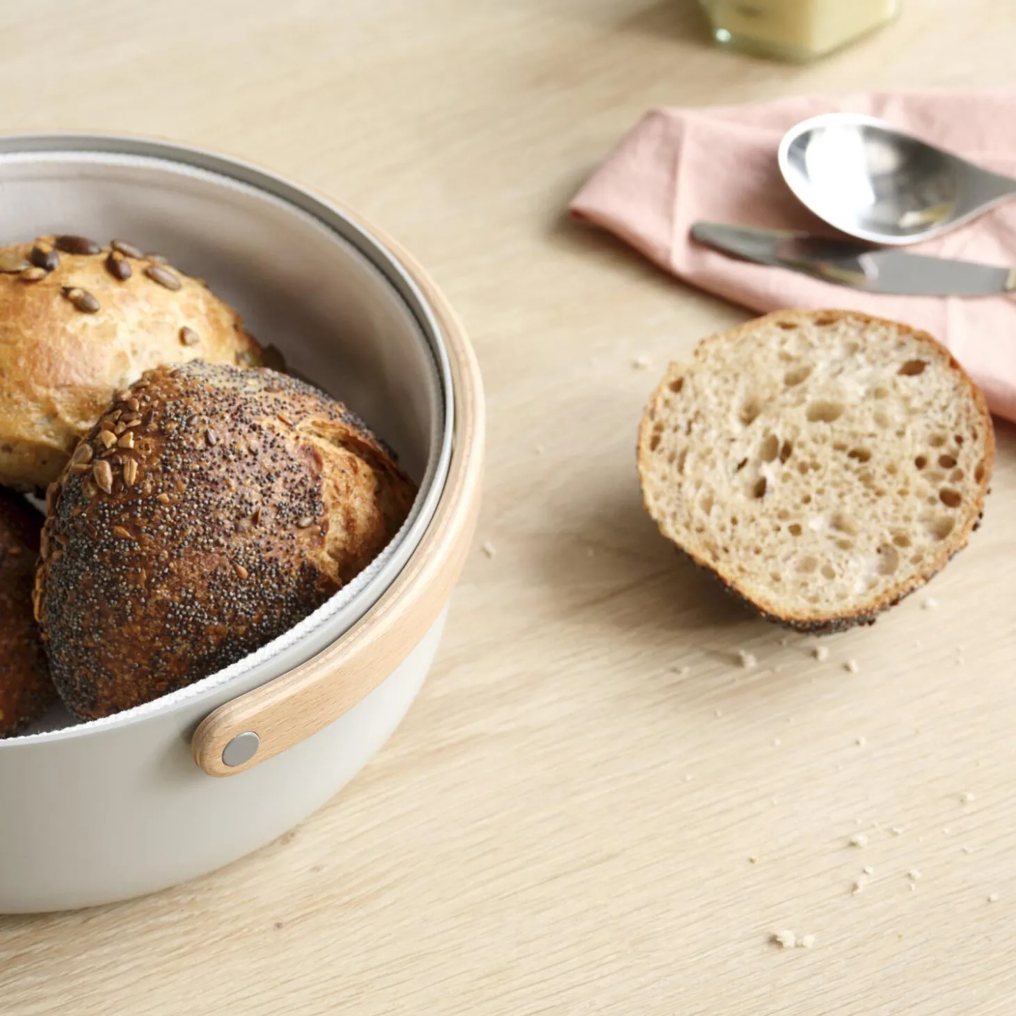 Emma brødkurv, grey