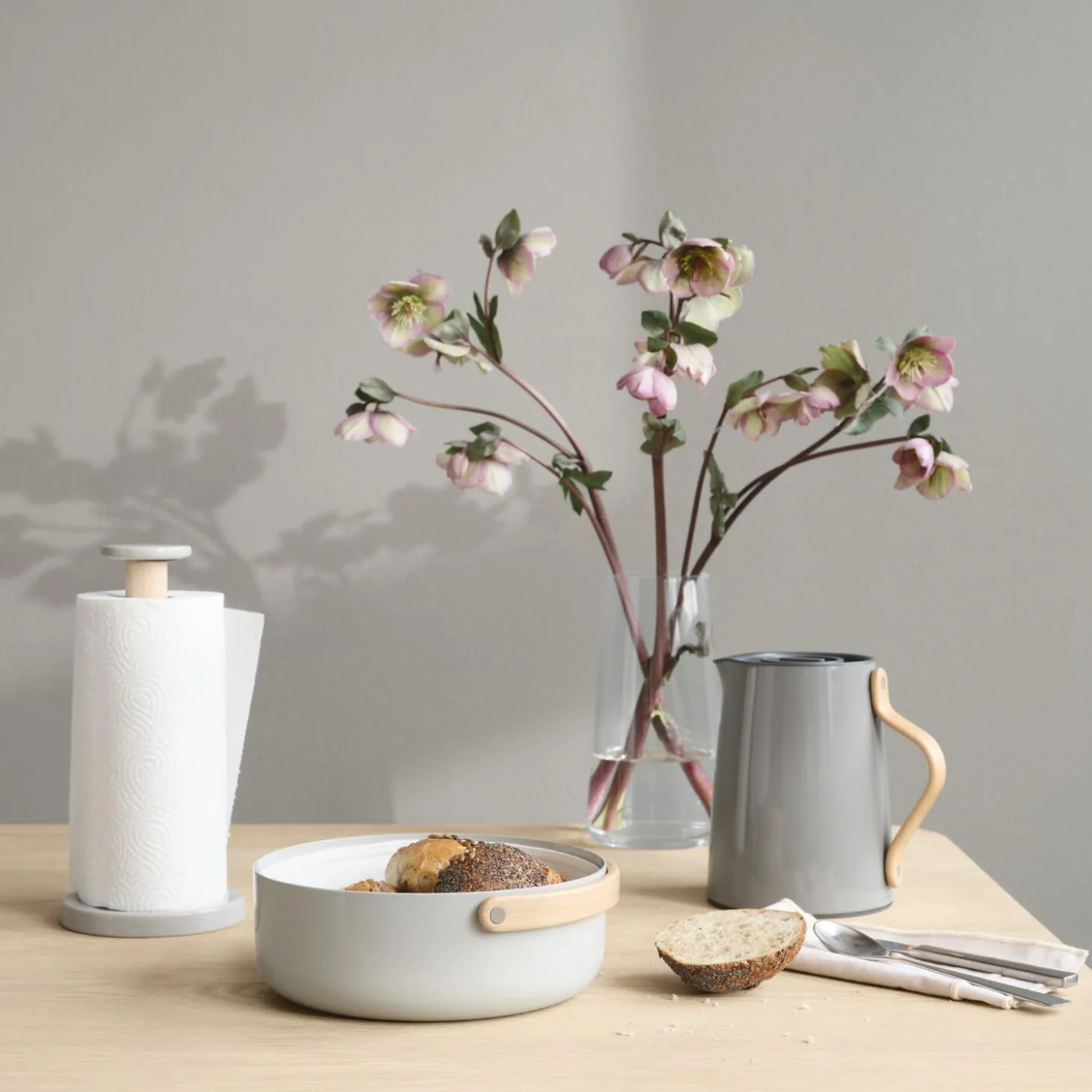 Emma køkkenrulleholder, grey