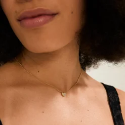 EMMETT halskæde, guldbelagt