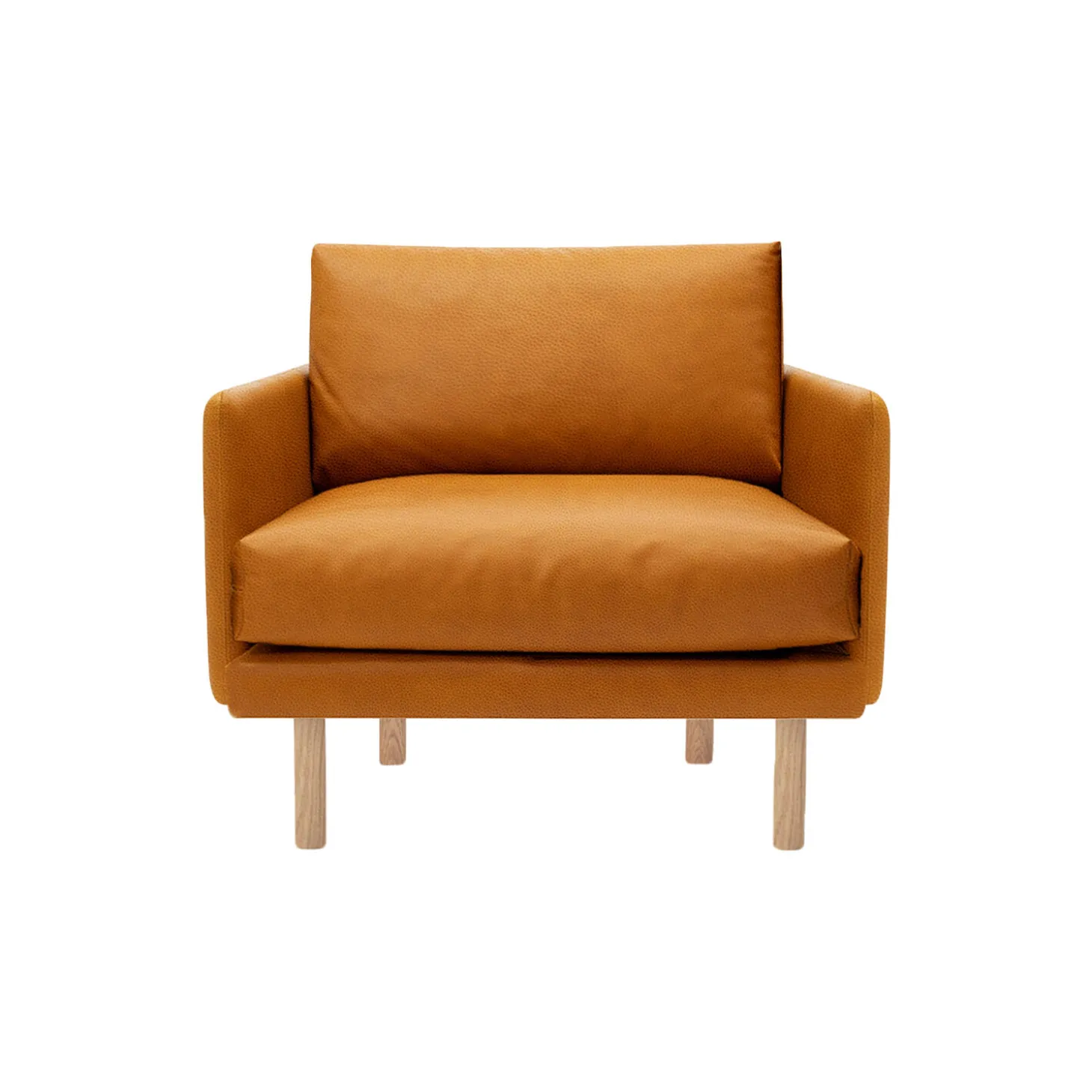 Emo lænestol, SemiAni Cognac/naturolieret eg