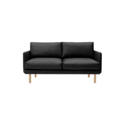 Emo 2-pers. sofa, Dakar Black/naturolieret eg