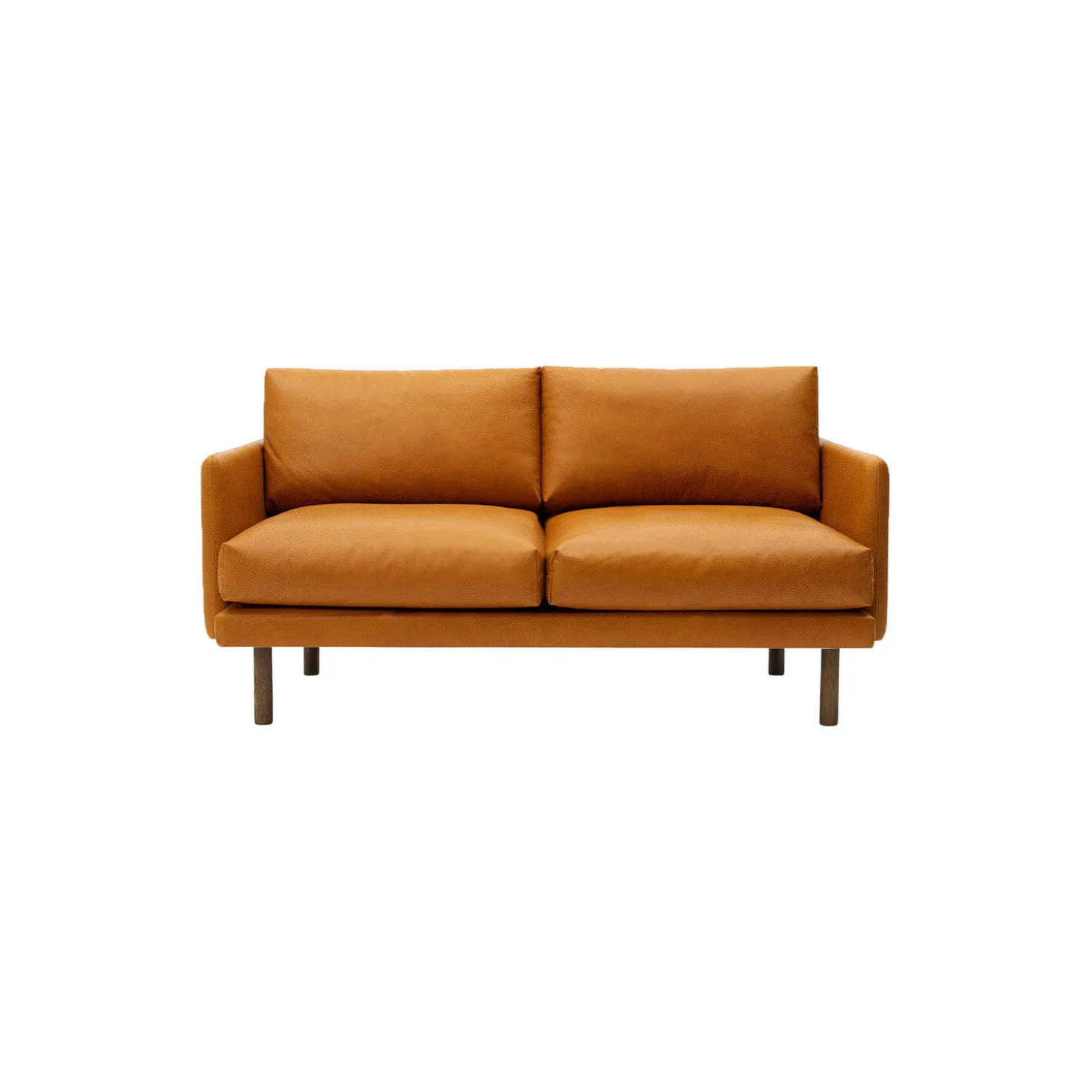 Emo 2-pers. sofa, SemiAni Cognac/røget eg