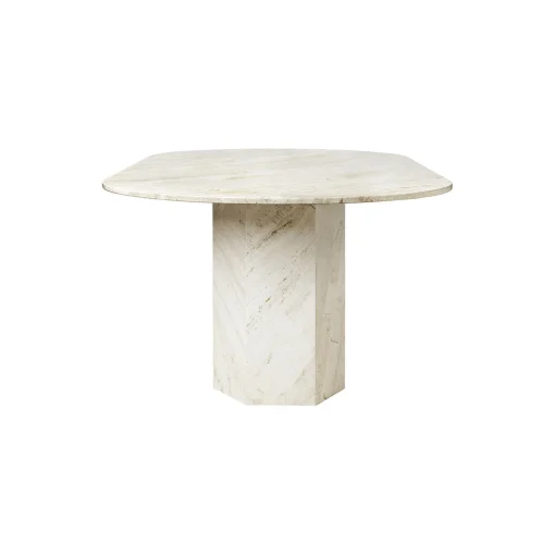 Epic Elliptical Dining Table, neutral white