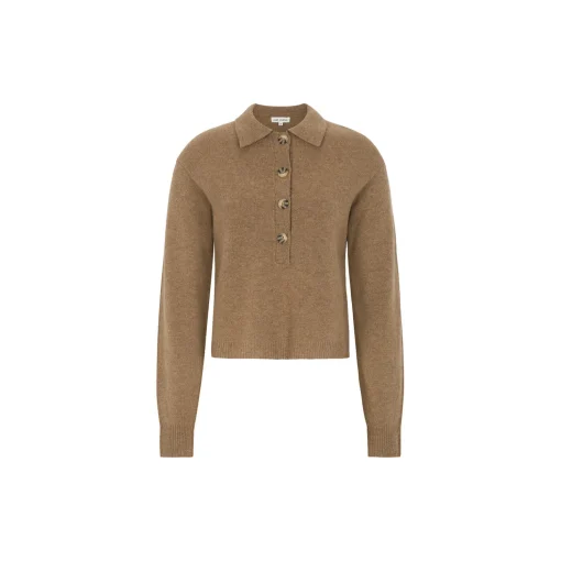ESJutta Knit Polo, brown