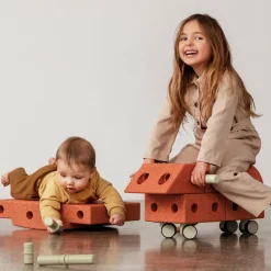 Explorer sæt, burnt orange/dusty green