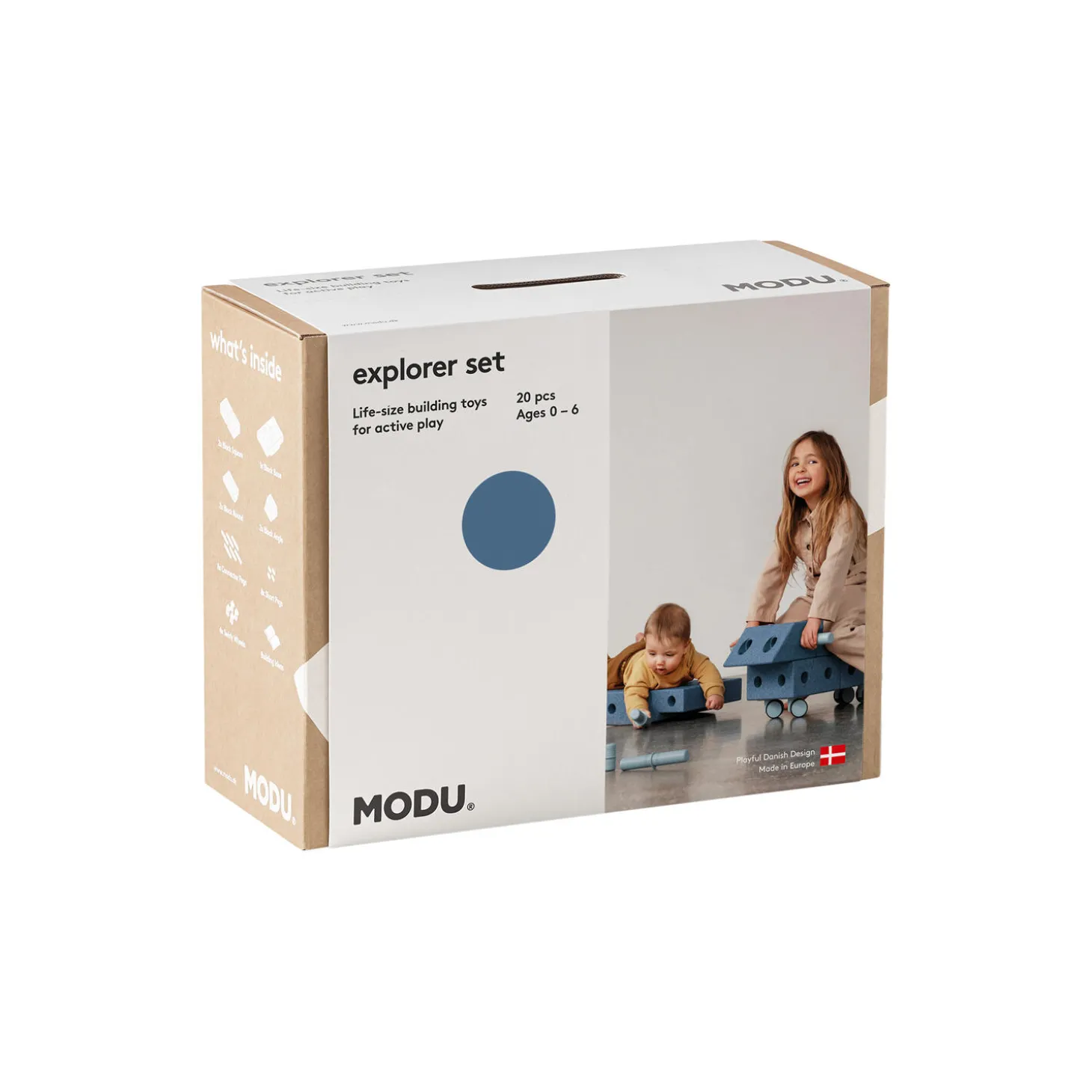 Explorer sæt, deep blue/sky blue