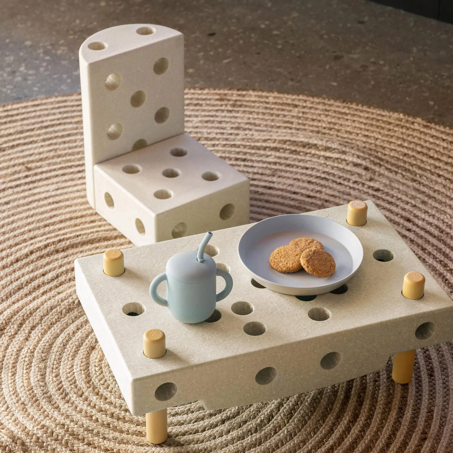 Explorer sæt, sand grey/honey yellow