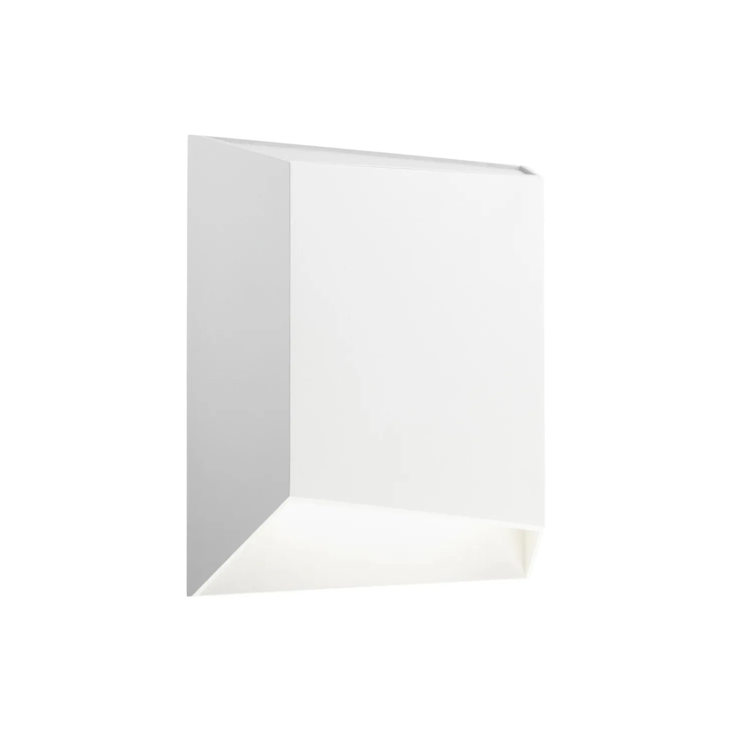 FACET W2 Down væglampe, hvid