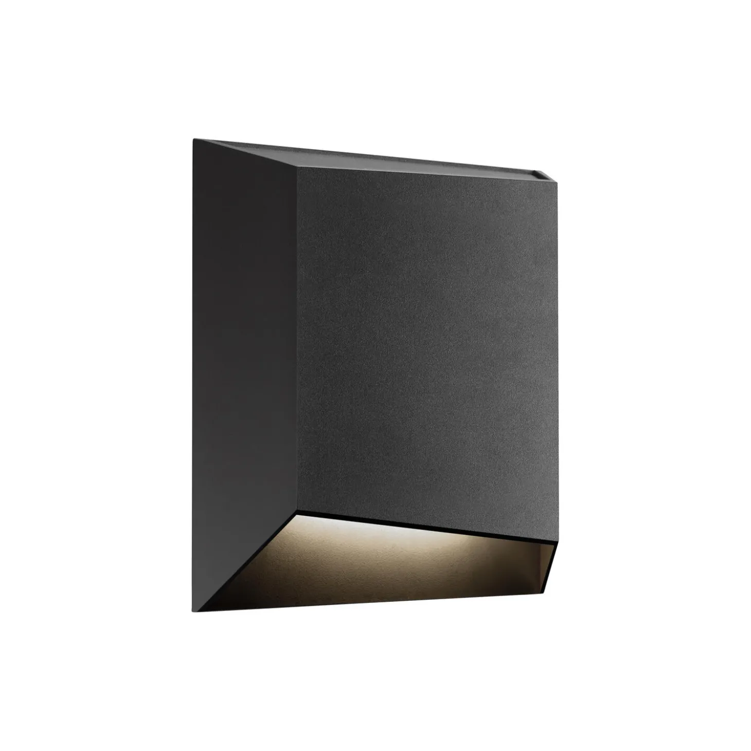 FACET W2 Down væglampe, sort