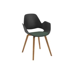 FALK stol med armlæn, dark green