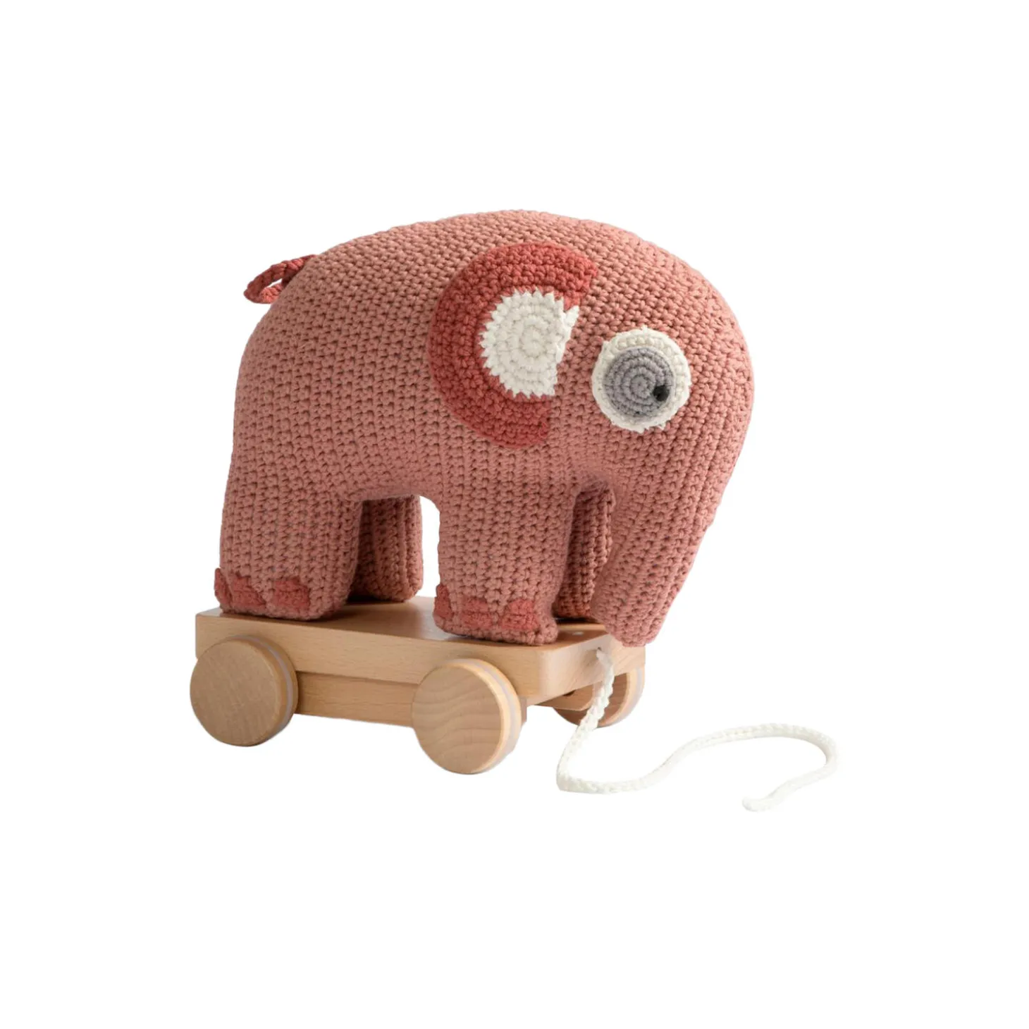 Fanto hæklet trækdyr, blossom pink